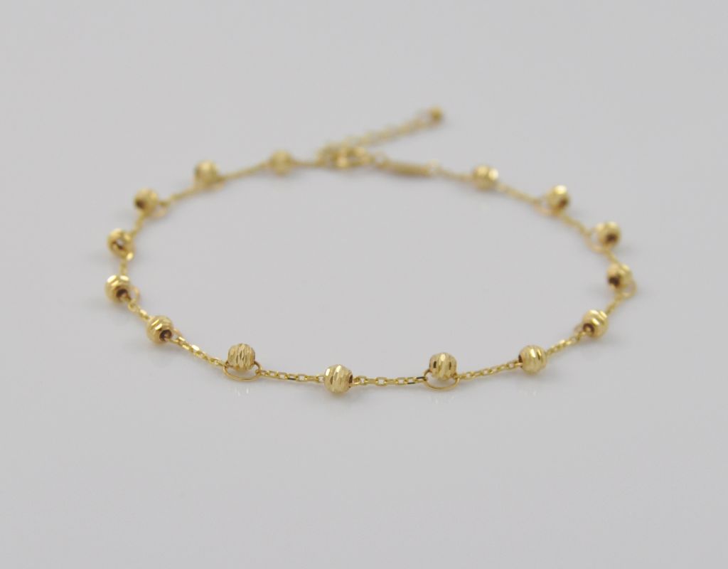 Złota bransoletka 19 cm 585(14 Karat) - obrazek 2