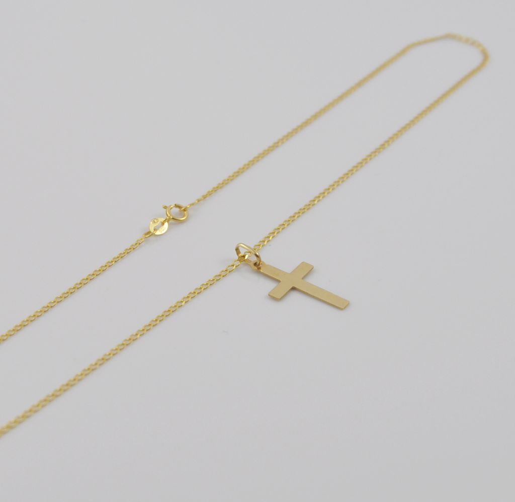 Złoty naszyjnik 45 cm 585(14 Karat) - obrazek 2