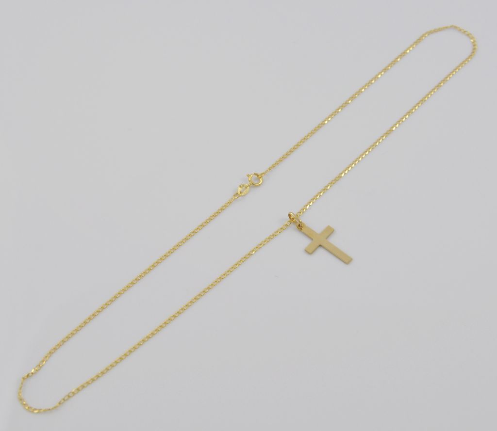 Złoty naszyjnik 45 cm 585(14 Karat) - obrazek 4