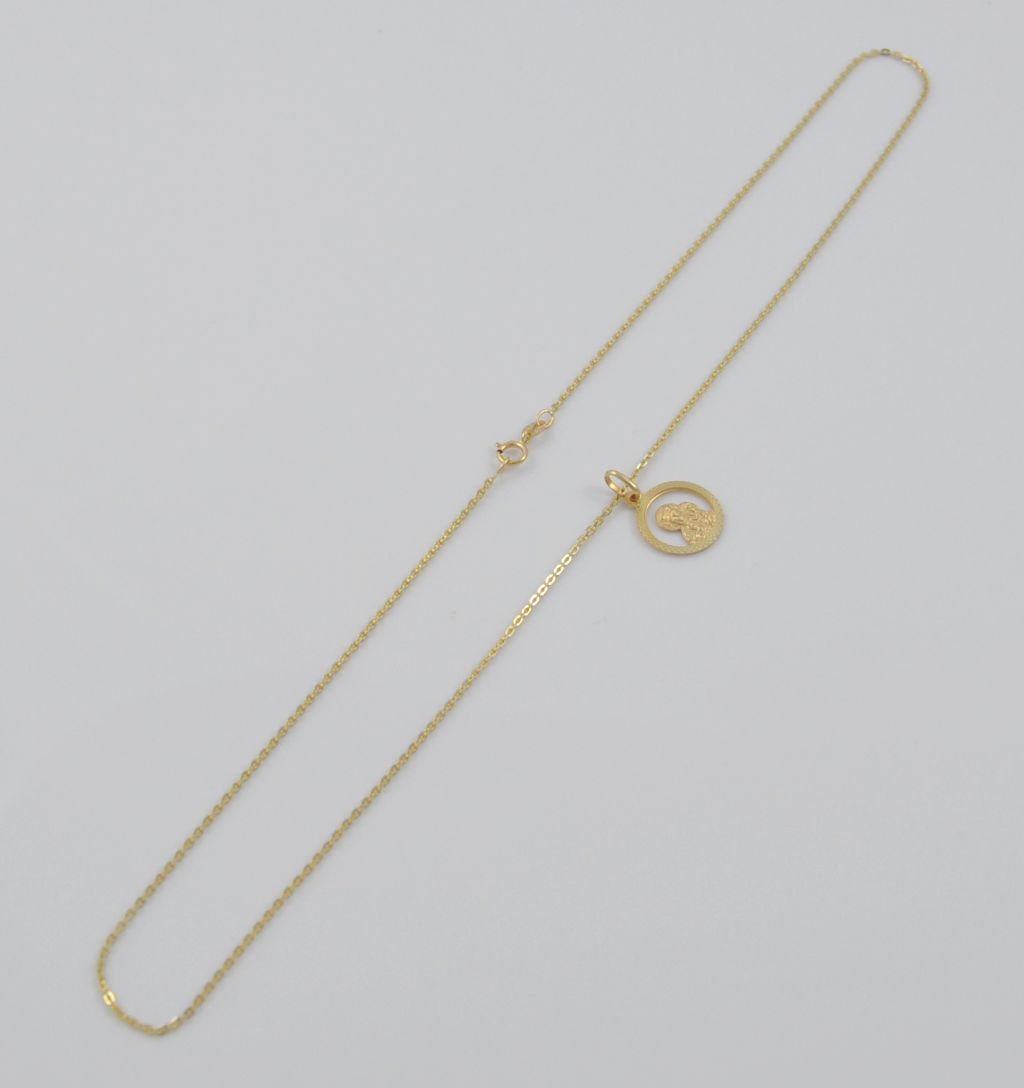 Złoty naszyjnik 45 cm 585(14 Karat) - obrazek 2