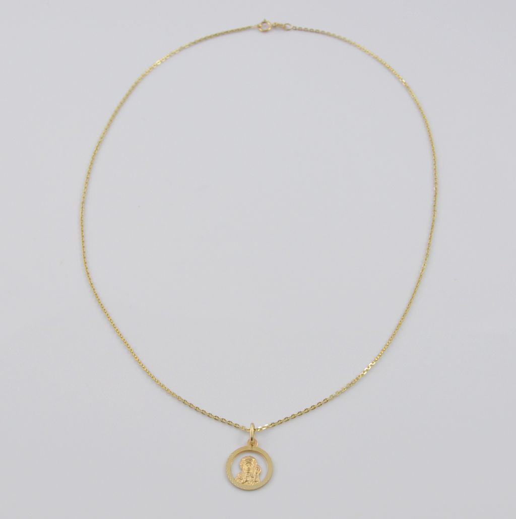 Złoty naszyjnik 45 cm 585(14 Karat) - obrazek 4