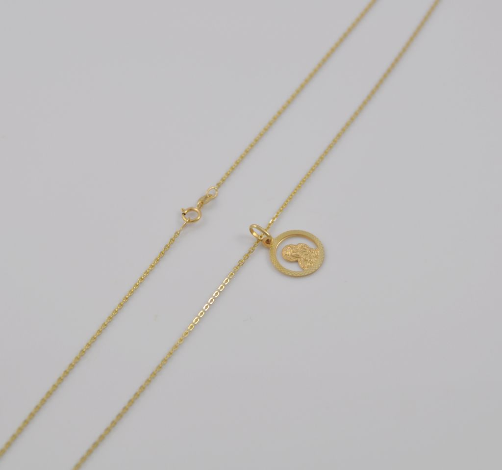 Złoty naszyjnik 45 cm 585(14 Karat) - obrazek 3