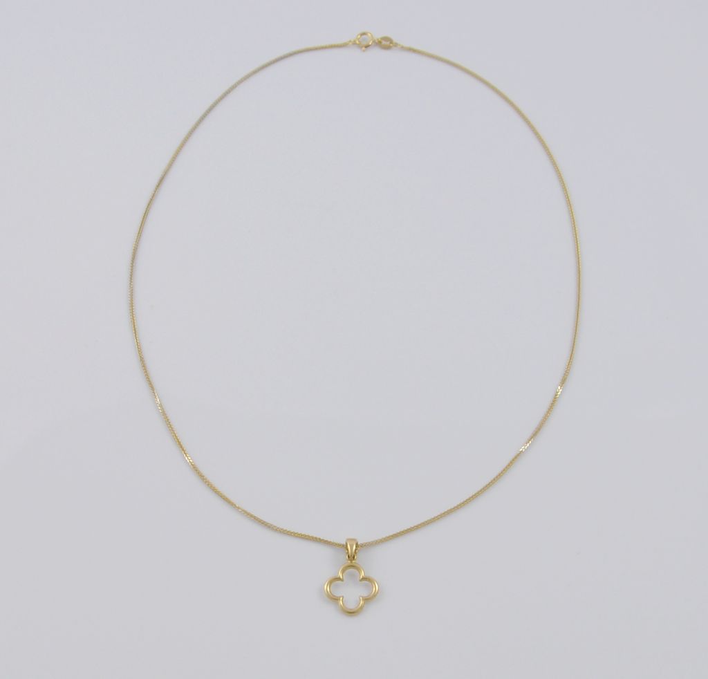 Złoty naszyjnik 42 cm 585(14 Karat) - obrazek 4