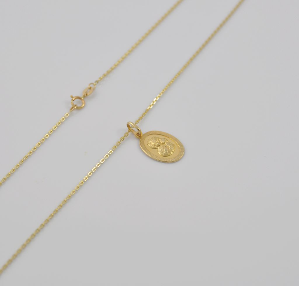 Złoty naszyjnik 45 cm 585(14 Karat) - obrazek 3