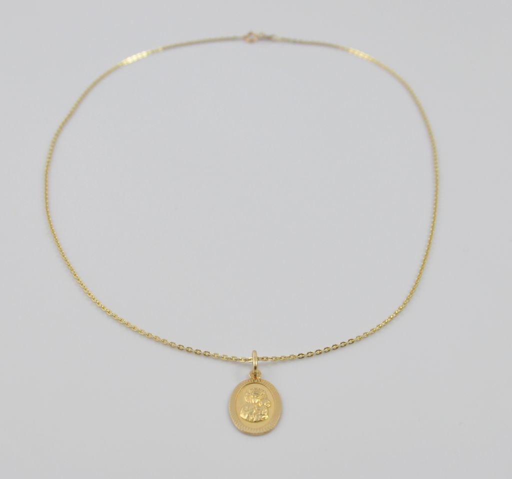 Złoty naszyjnik 45 cm 585(14 Karat) - obrazek 4