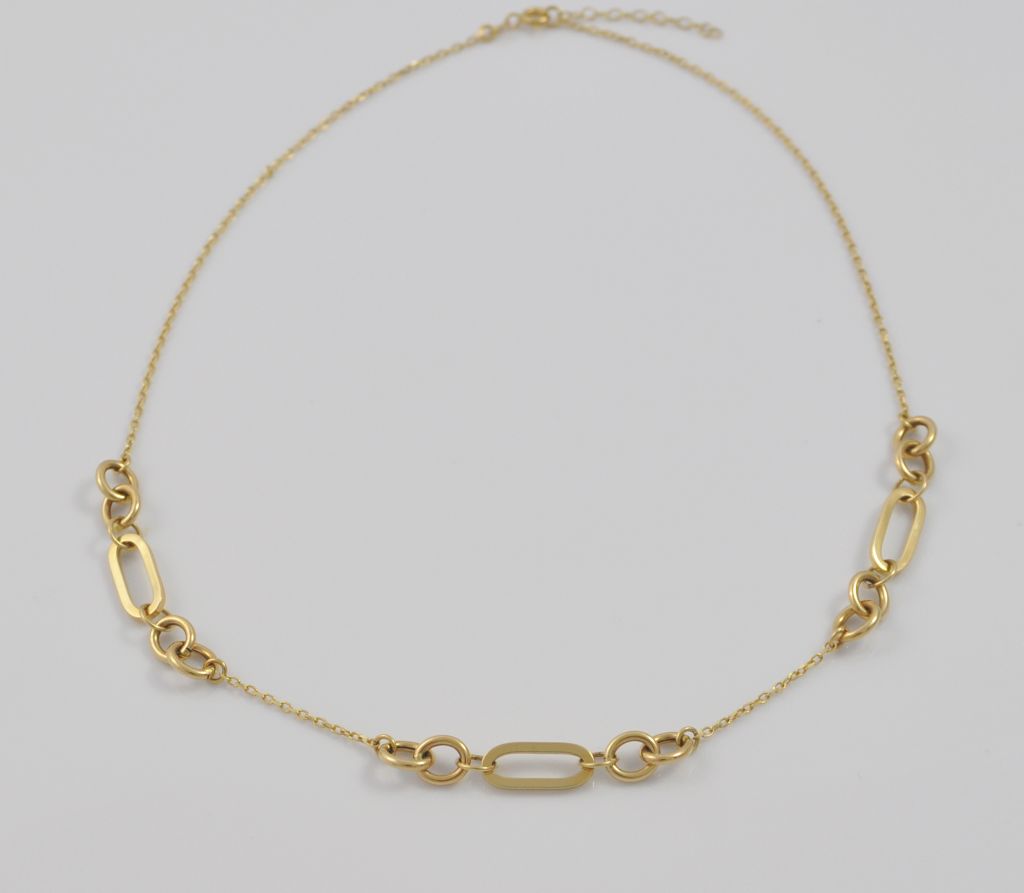 Złoty naszyjnik 45,5 cm 585(14 Karat) - obrazek 4